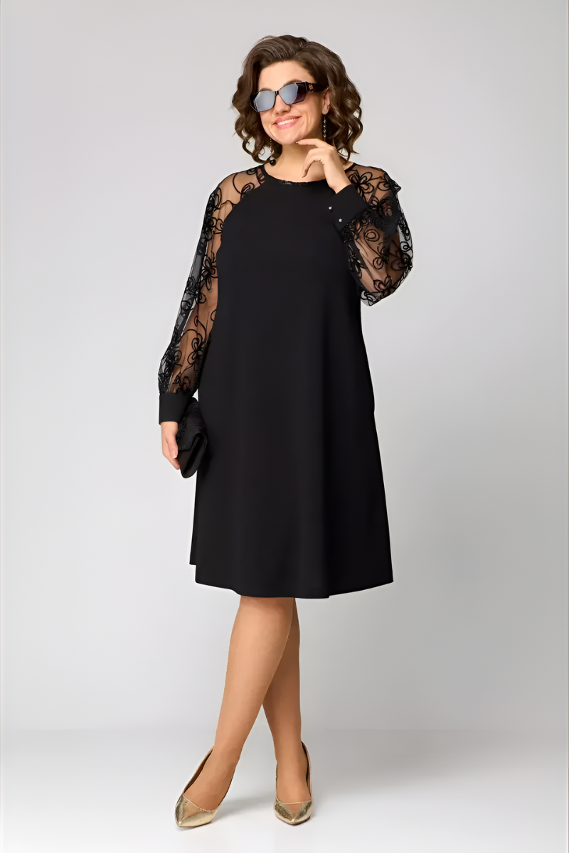Elodie™ | Elegante jurk met kanten mouwen