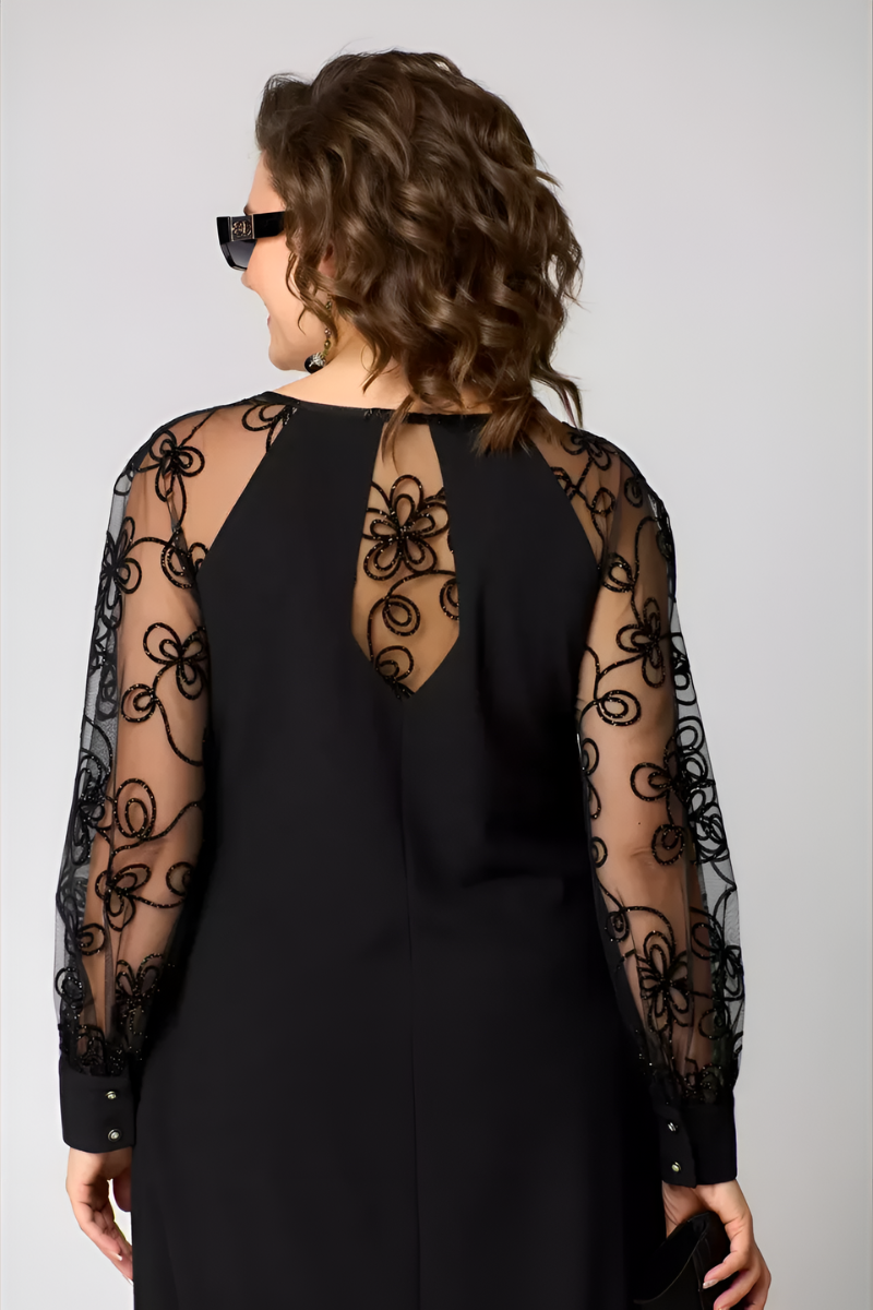 Elodie™ | Elegante jurk met kanten mouwen